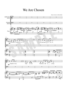 We Are Chosen SATB (Original Sheet Music) - PDF